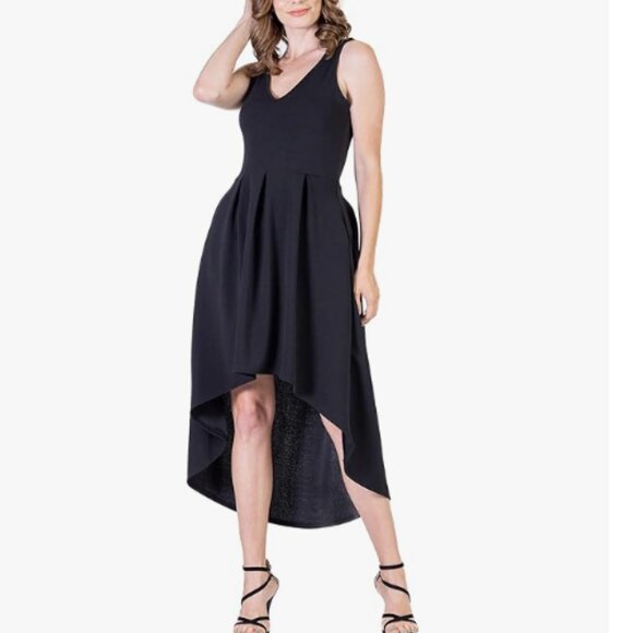Seven7 Dresses & Skirts - 24seven Comfort Apparel Womens Sleeveless High Low Dress Size Small NWOT